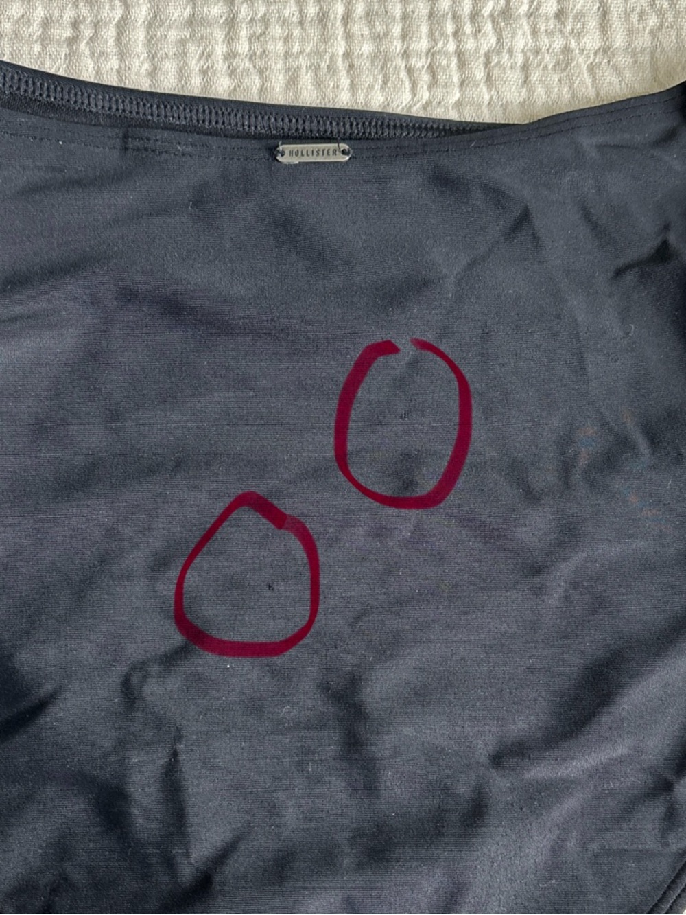 3 / $30 💘 y2k hollister black high-rise criss cross detail swimming bottoms - Picture 6 of 6